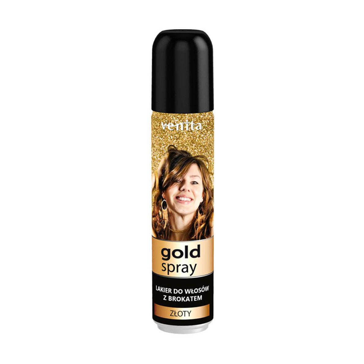 Лак для волосся Venita Gold Spray із золотим пилом, 75 мл